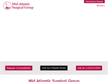 Tablet Screenshot of mid-atlanticsurg.com